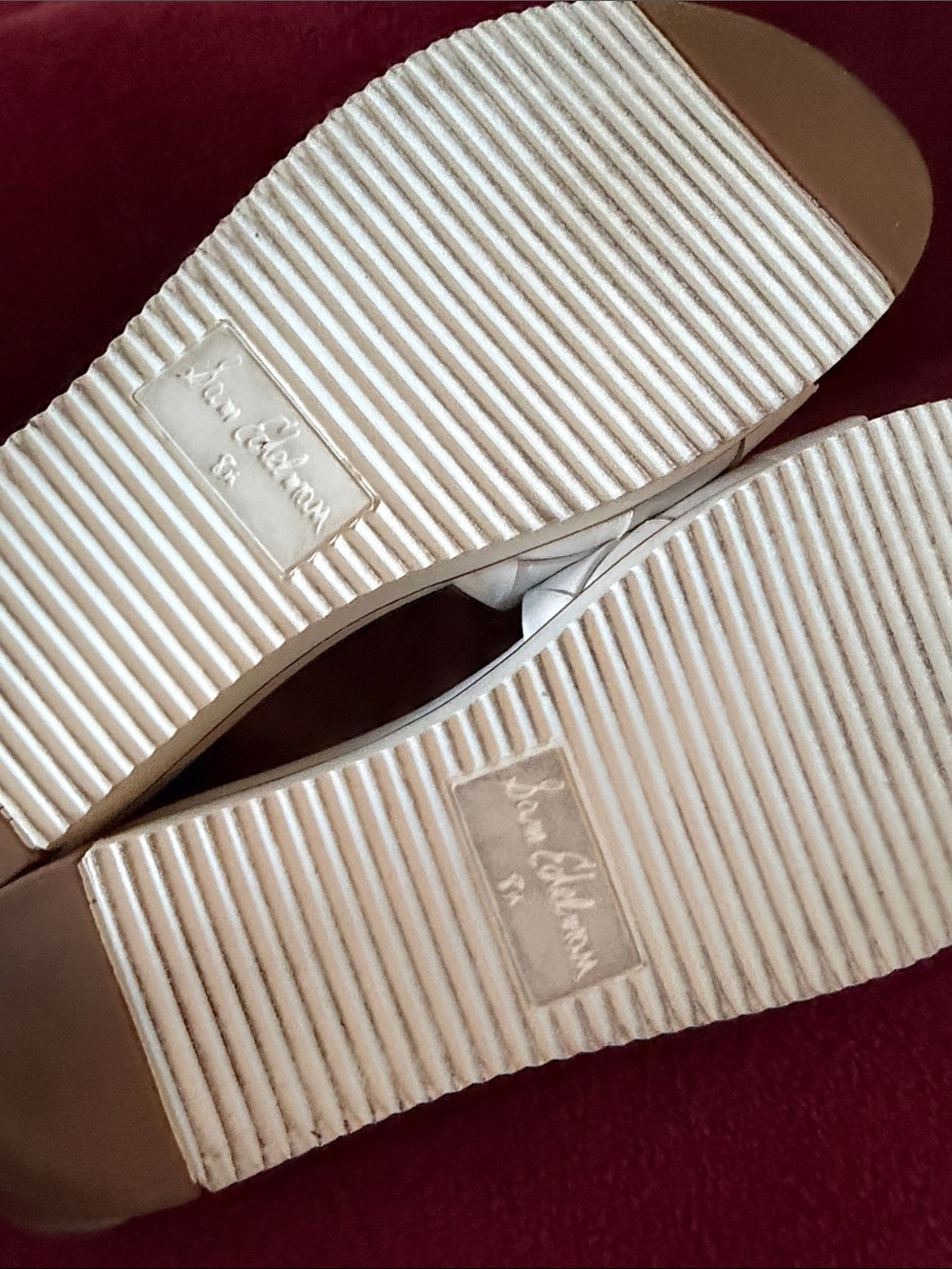 Sam Edelman White Woven Slide Sandals - Picture 5 of 5